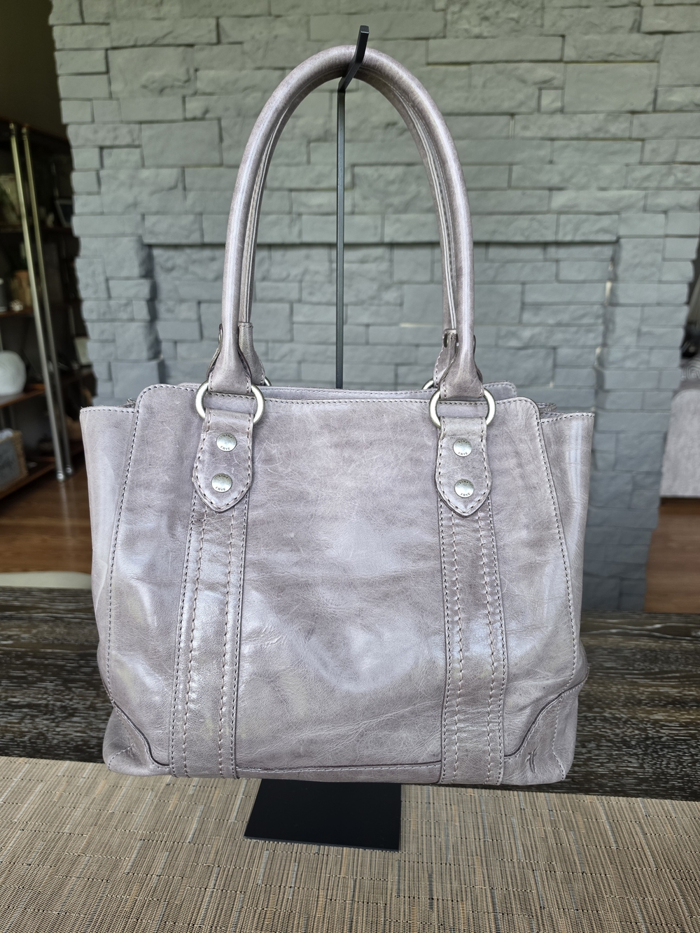Frye Melissa Amethyst Leather Tote - Picture 2 of 8
